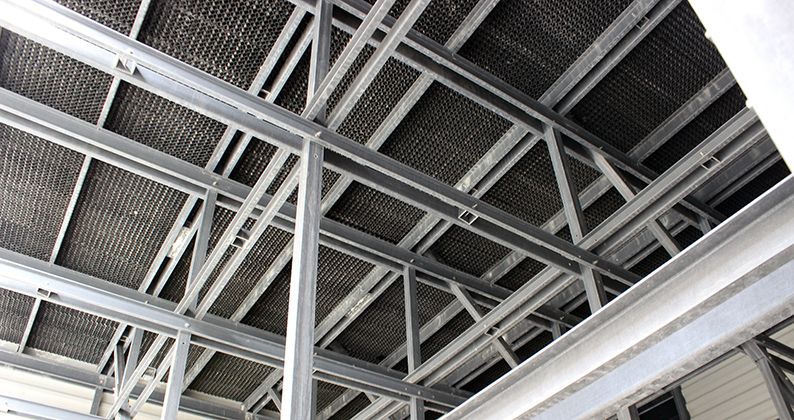 honeycomb mesh ceiling