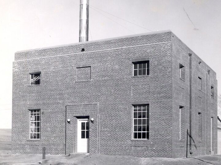 Original east campus coal heating plant